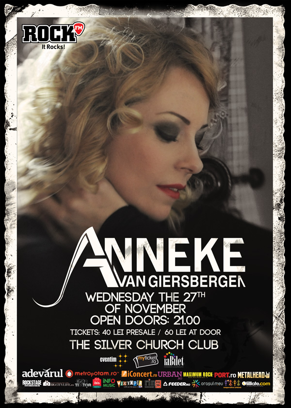 Anneke Van Giersbergen – castiga 8 invitatii la concertul de la Bucuresti